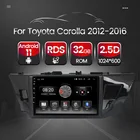 Стерео Автомагнитола с навигацией GPS Android 11 видеоплеер Carplay для Toyota Corolla 2014 2015 2016 автомобильный 4-ядерный BT