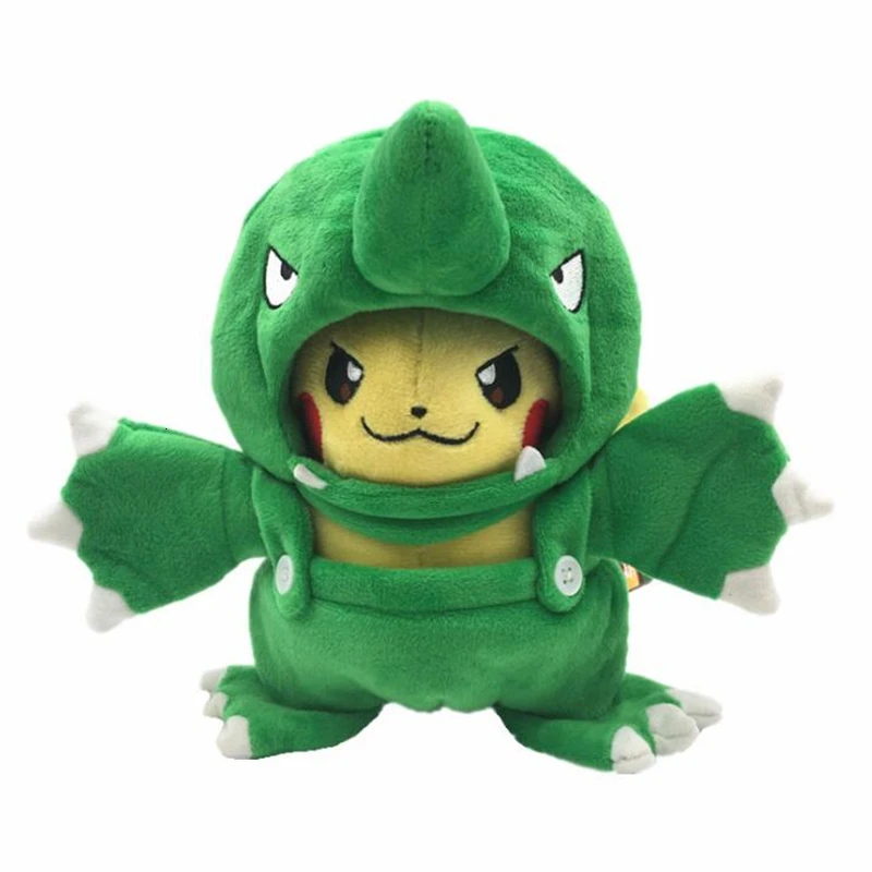 7 видов стилей Аниме Пикачу Косплей Hydreigon Tyranitar Charizard Snorlax Peluche Плюшевые игрушки Рождественский подарок для детей