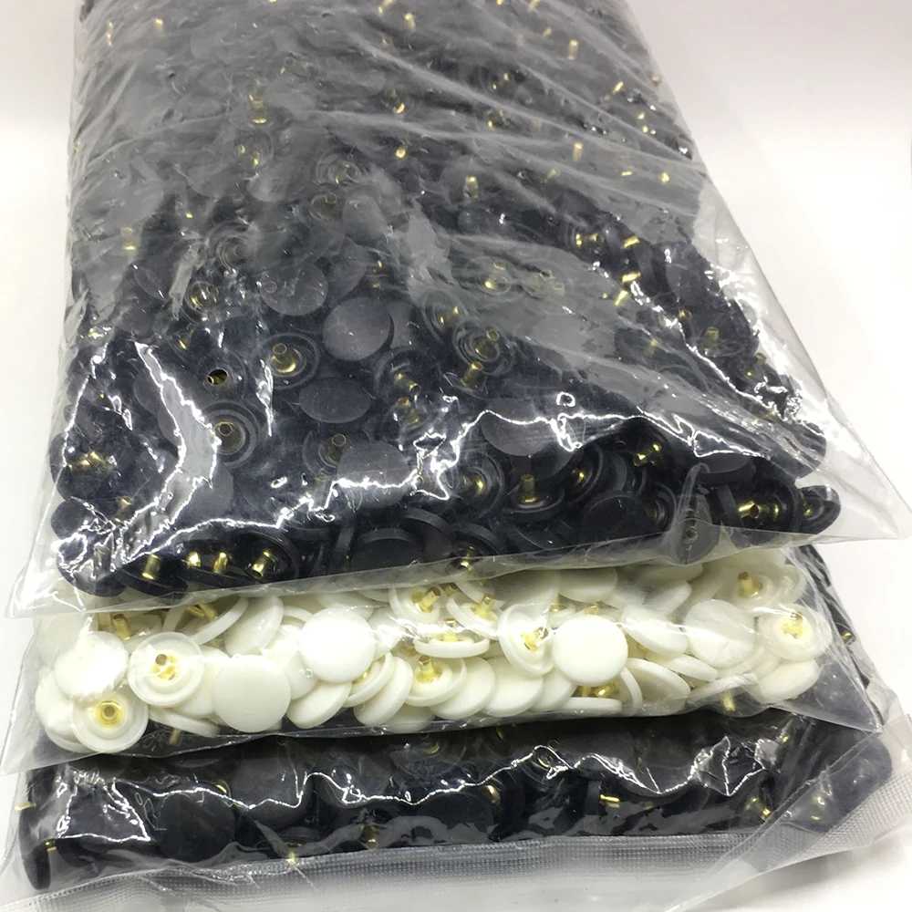 1000 шт. защелкивающаяся верхняя крышка 15 мм 17 мм черный белый нейлон материал кнопки пластиковые защелки кнопки заклепки аксессуары T3T5 T8