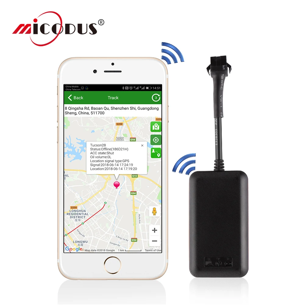 Автомобильный трекер мини gps для автомобиля водонепроницаемый IP66 отключение