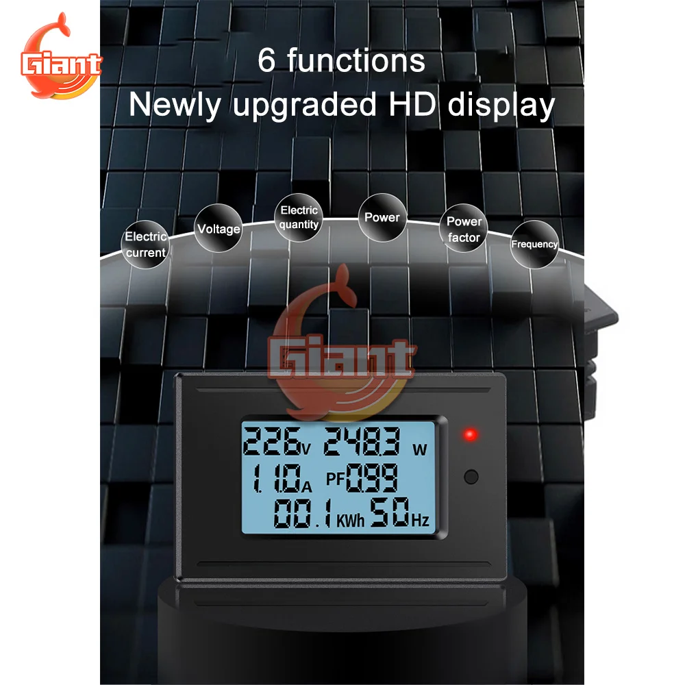 Измеритель напряжения и тока 5 А 10 20 100 переменного с цифровым дисплеем измеритель