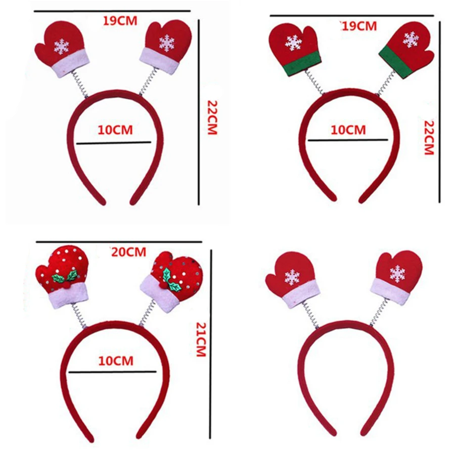 24 шт. Новогодняя повязка на голову с ушками оленя|Рождественские повязки| |