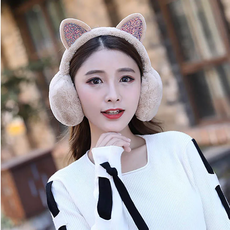 Calymel женские и мужские зимние плюшевые теплые наушники повязка на голову из