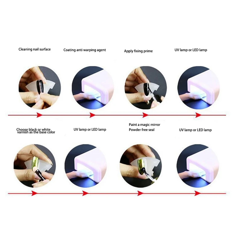 

Nail Art Mirror Powder 12 Colors Nail Art Mirror Powder Superfine Metallic Glitter Powder Nail Powder