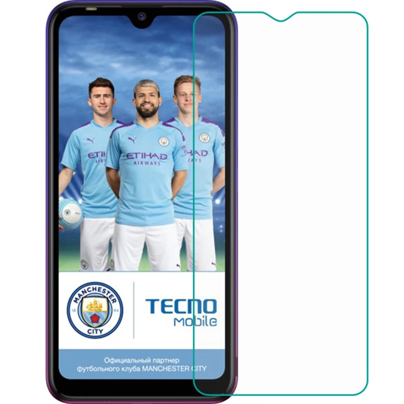 Закаленное стекло для Tecno Spark 4 Air 9H 2.5D Взрывозащищенная прозрачная защитная