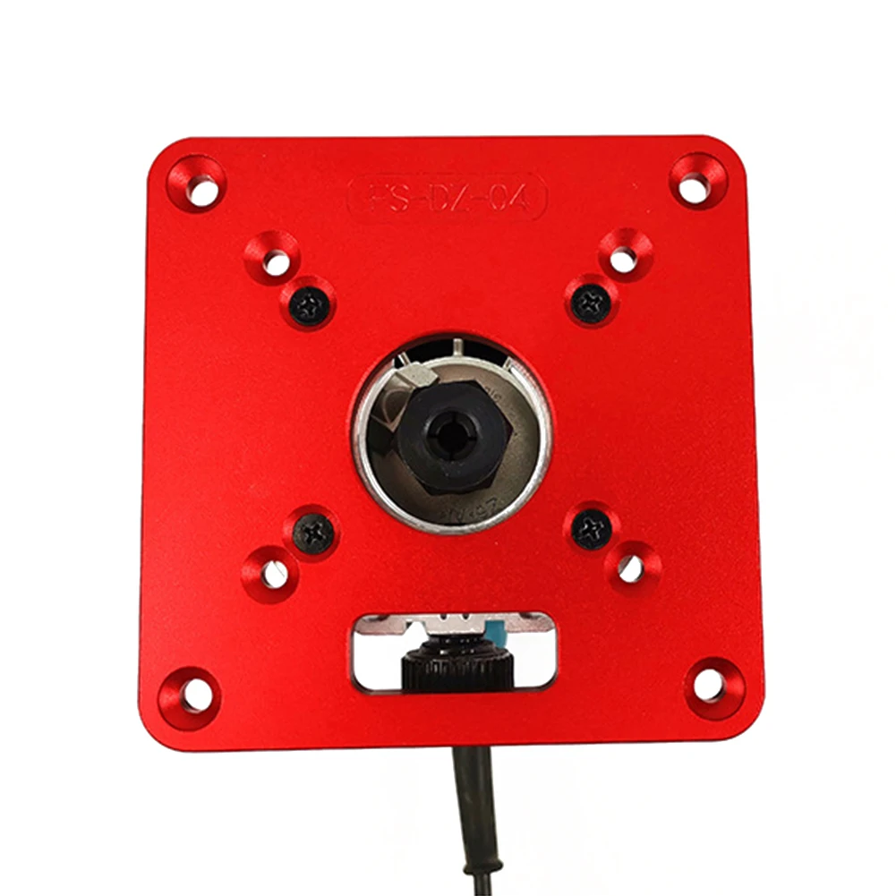 

Parts Practical Red Tool Router Table Insert Plate Durable Easy Apply Engraving Aluminium Trimmer Models Woodworking Benches