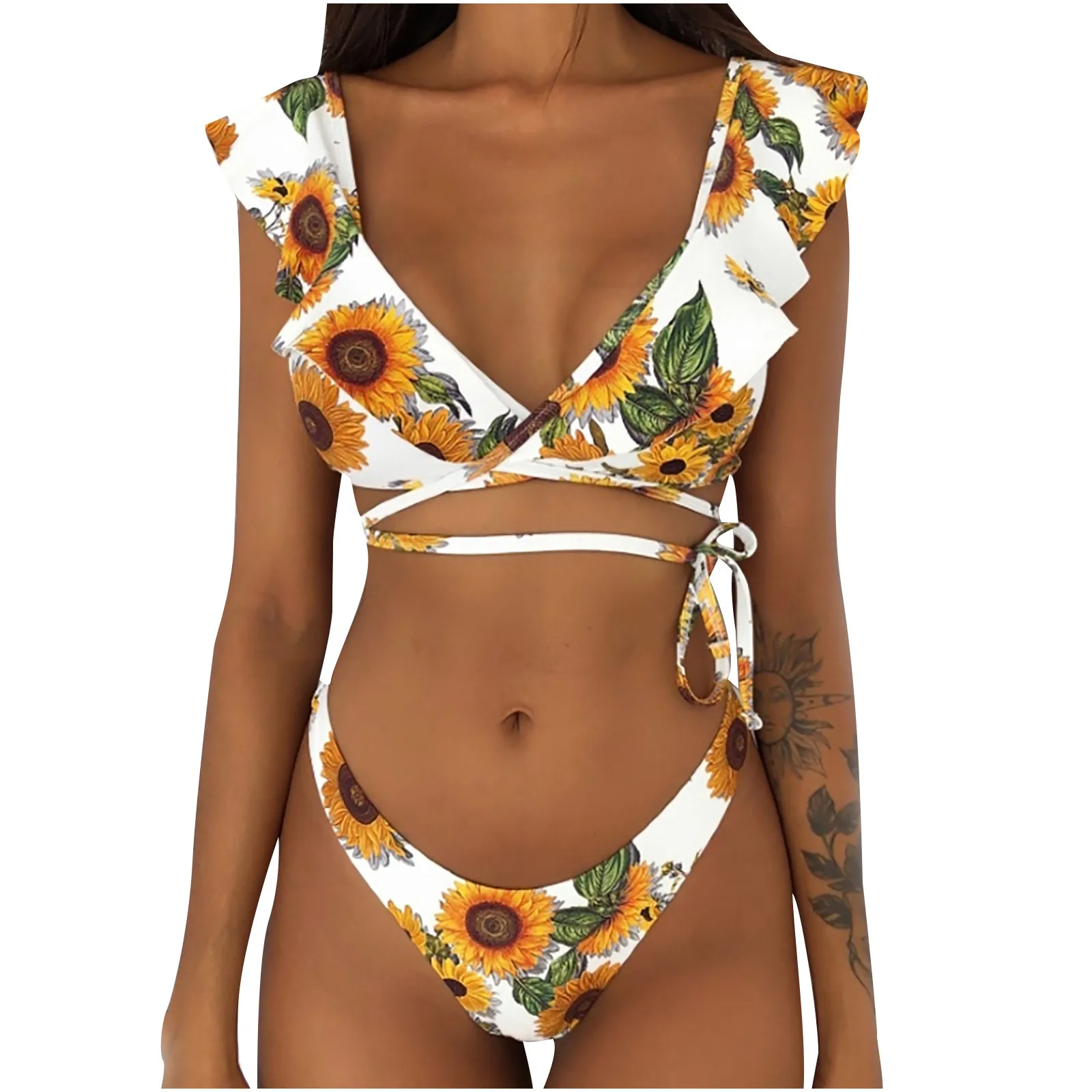 2021 Модная женская сексуальная комбинация с подкладкой на груди комплект бикини