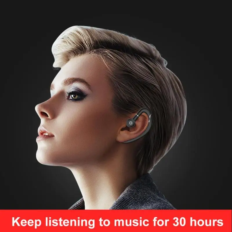 Q10 Беспроводной 30 мА · ч гарнитура одиночное стерео наушник Ушные крючки Мини