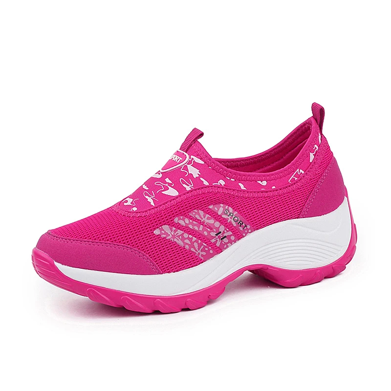 Женские туфли на платформе черные повседневные Балетки без застежки