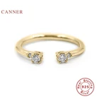 Кольцо CANNER Mini, модное кольцо из стерлингового серебра 925 пробы, позолоченные кольца для женщин, Роскошные ювелирные украшения, обручальные кольца Bague Bijoux