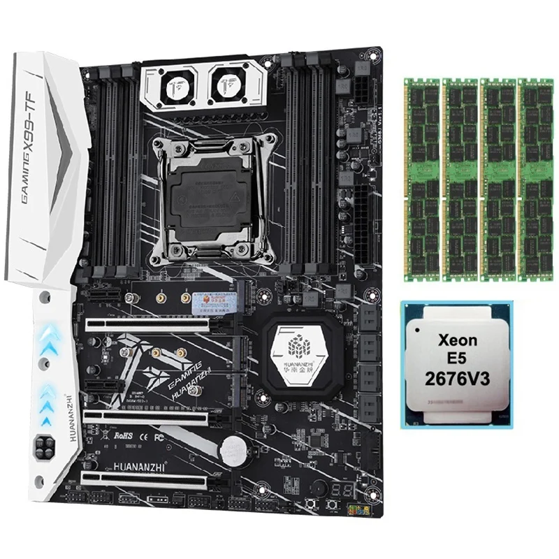 Материнская плата HUANANZHI X99 с двумя слотами M.2 NVME поддерживает как DDR3 так и DDR4 LGA 2011