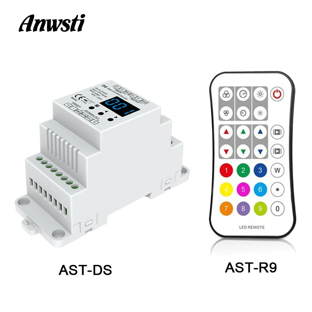12 В DMX512 в SPI преобразователь DMX декодер 5 24 постоянного тока RF 2 4G беспроводной