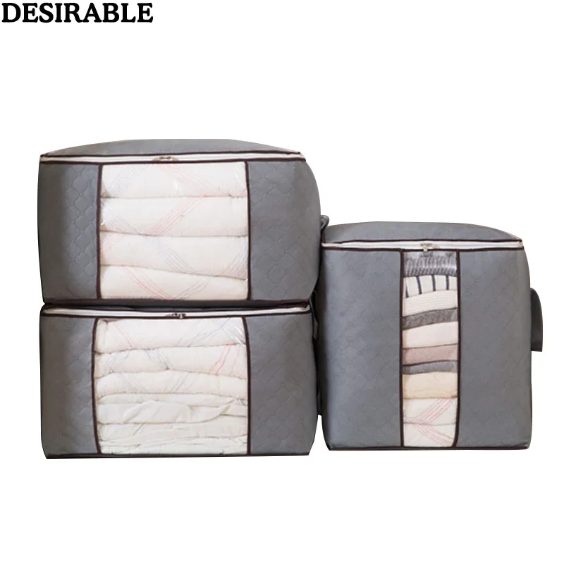 

Портативная искусственная Толстая Нетканая ткань предметы для дома Одежда Одеяло Подушка Одеяло сумка для хранения Органайзер для багажа