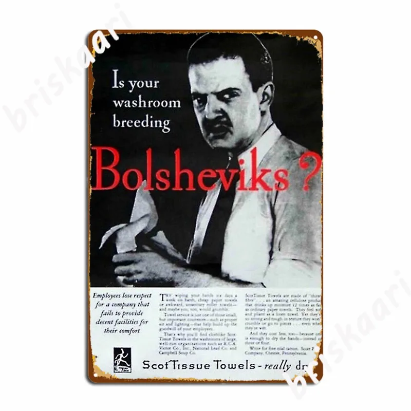 

Is Your Washroom Breeding Bolsheviks Metal Signs Cinema Living Room Kitchen Retro Painting Décor Tin sign Posters