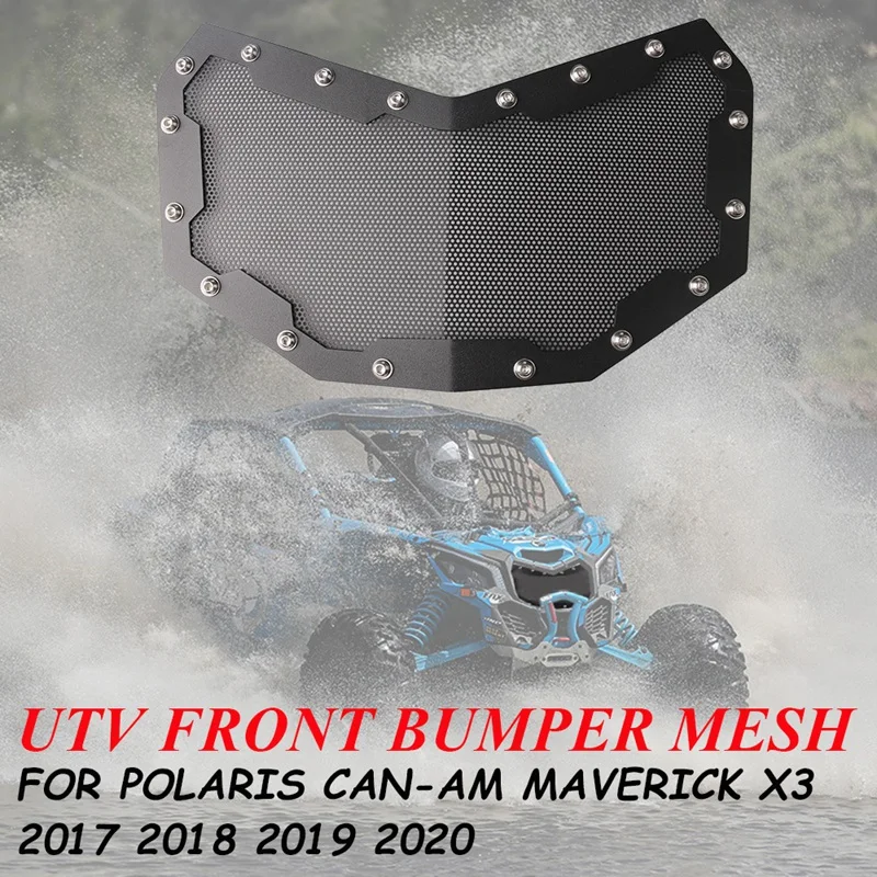 

Передний бампер ATV UTV, сетка, решетка радиатора для Polaris Can-Am Maverick X3 2017 2018 2019 2020