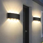 Уличный настенный светильник Thrisdar для сада, крыльца, 6 Вт, 8 Вт, 12 Вт, водонепроницаемый настенный светильник для сада, балкона, коридора, патио, виллы, забора, наружный настенный светильник