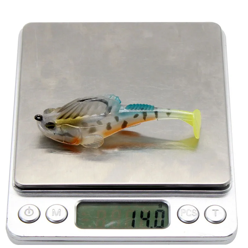 

Loogdeel 5PCS Fishing Lure Soft Bait Lead Jig Dark Sleeper Swimbaits Soft Lure Fishing Pike Lure bass Shad for Fishing Perch