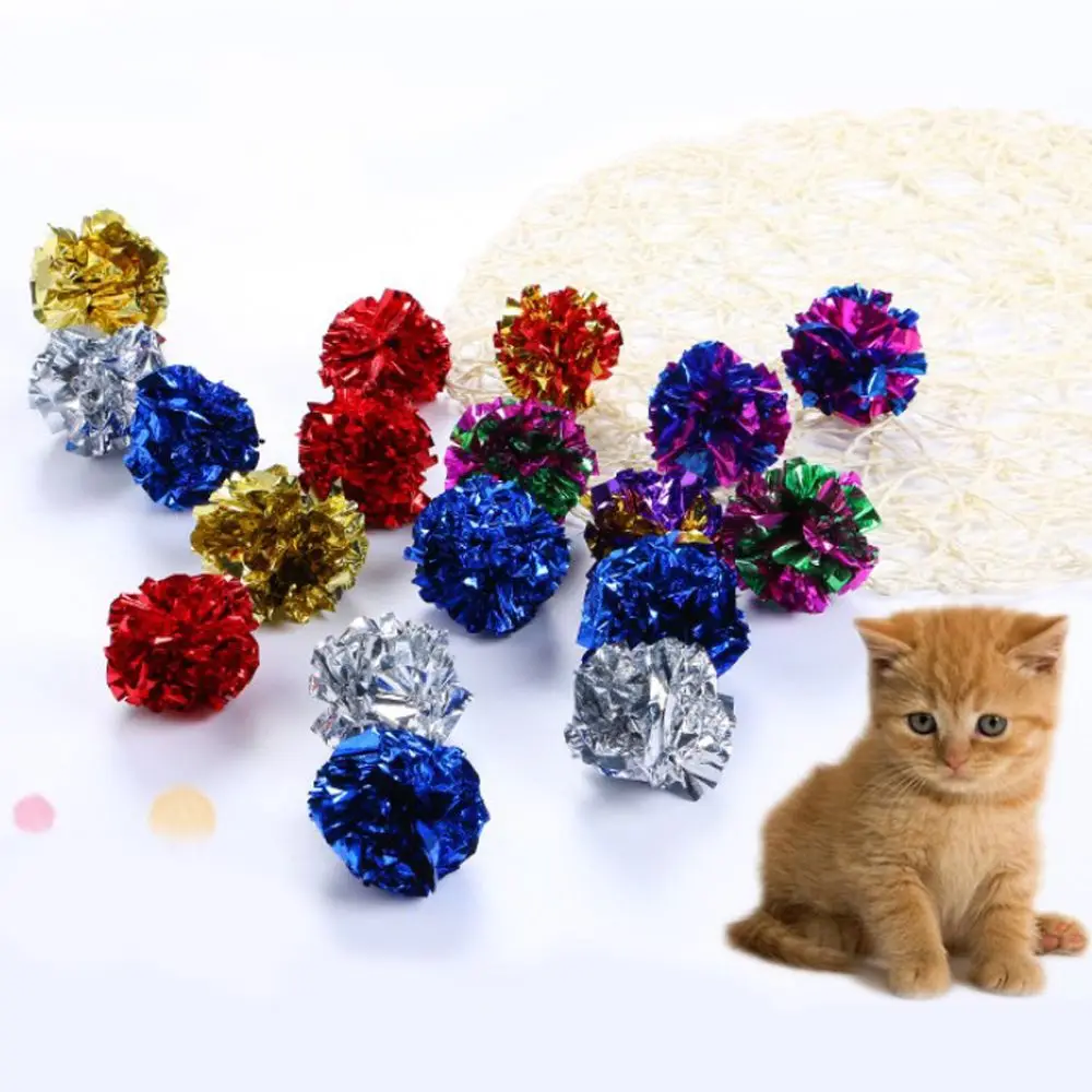 10 ⑤ упак. кольцо для кошки бумажные мячи звук шелеста игрушка котенок игра