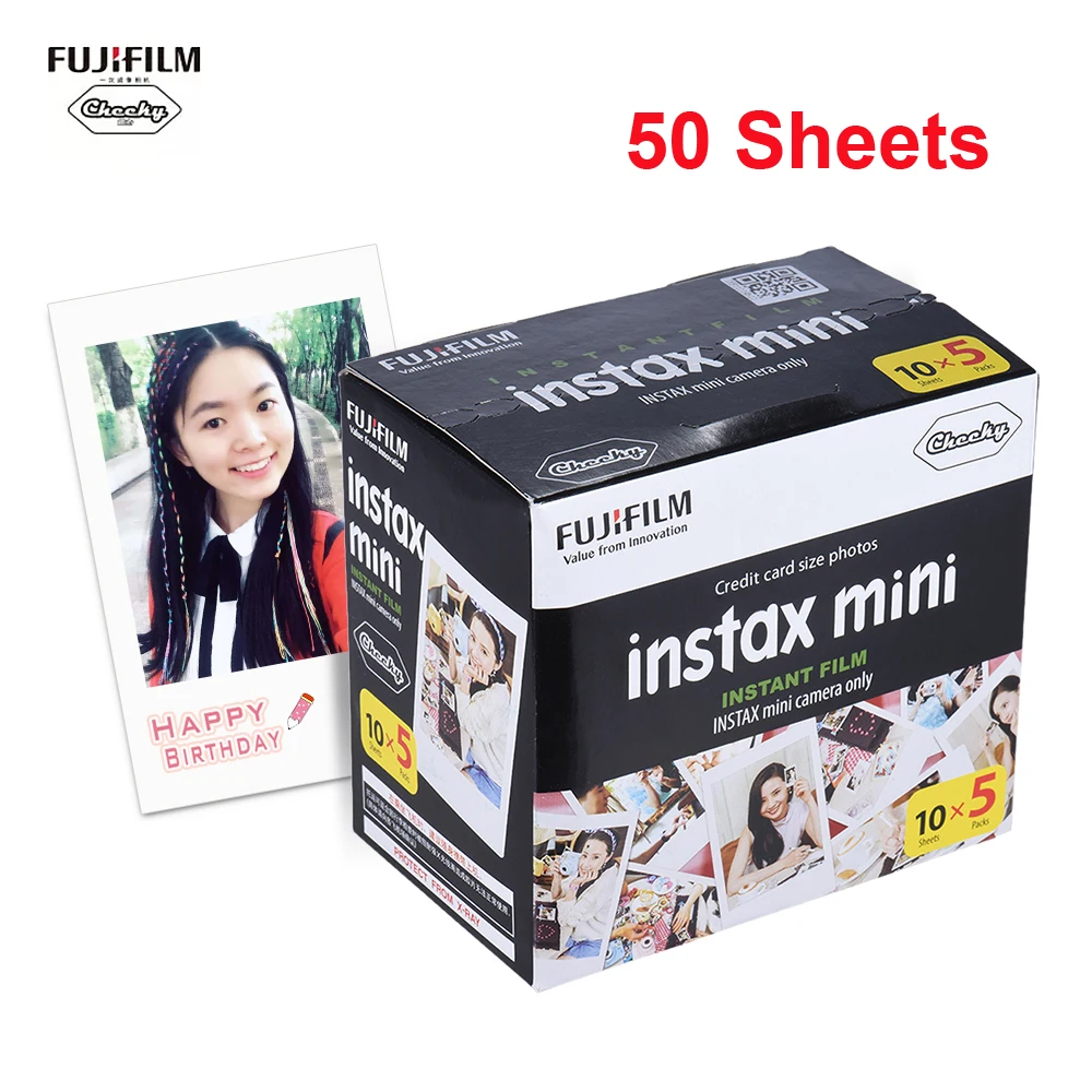 10-60 листов мгновенная пленка фотобумага для Fujifilm Instax Мини камера для Instax Mini 9/8/7 s/25/50 s/70/90 SP-1/SP-2 принтер - Цвет: 50 Sheets