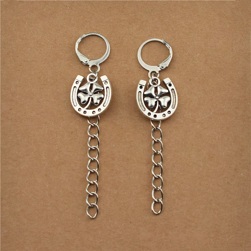 Новый удачи ювелирные подарки Лаки в форме подковы из четырехлистного клевера