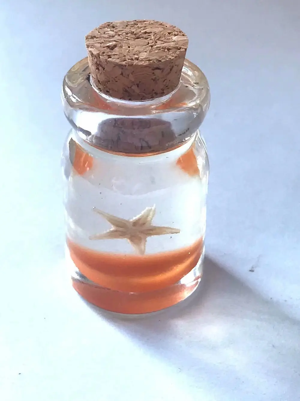 

12 pcs fashion Drifting bottle star fish orange bottom