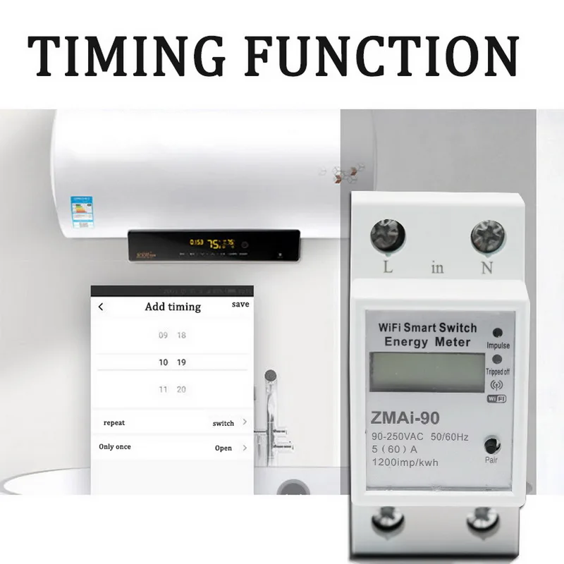 Sonoff R2 60-80A измеритель мощности монитор беспроводной WiFi переключатель с функцией