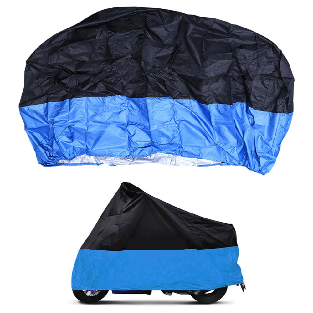 

Motorcycle Motorbike Waterproof UV Protective Sunproof Breathable Cover Outdoor Indoor With Storage Bag Size Black a
