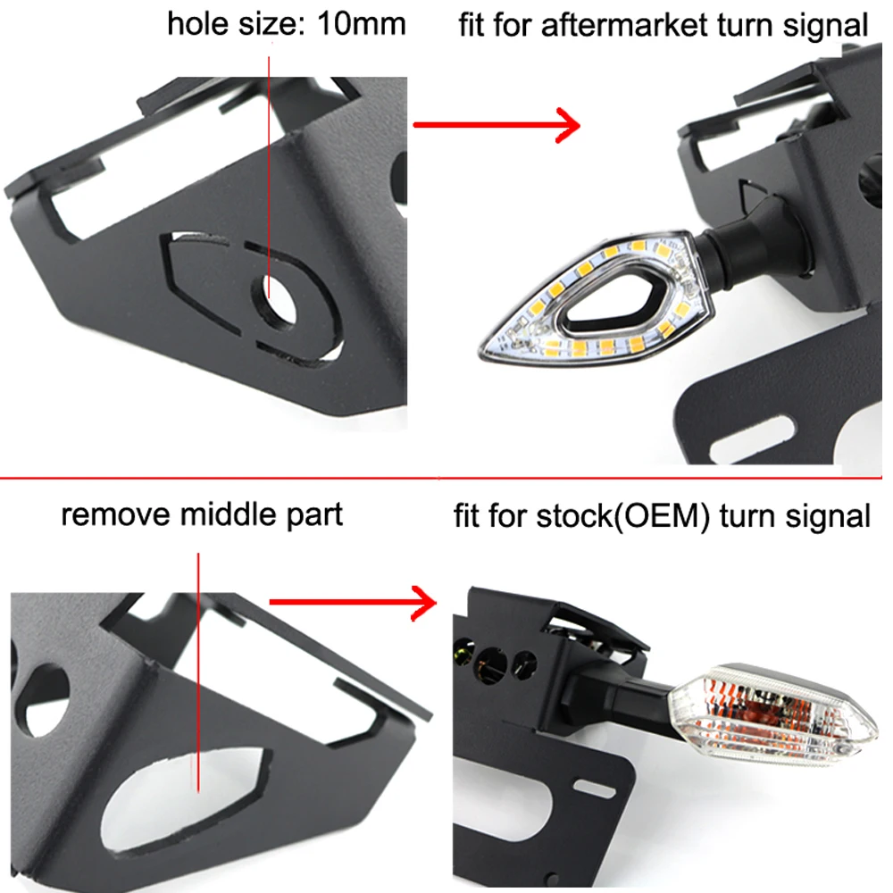 Подходит для Yamaha MT07 MT 07 FZ07 2014 2015 2016 2017 2018 2019 2020 2021 задний хвост аккуратный комплект