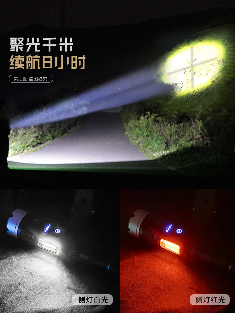 Comprar Linterna Táctica De Caza Portátil Para Acampar, Equipo De Acampada Jetbeam Latarka Recargable, Resistente Al Agua, Potente