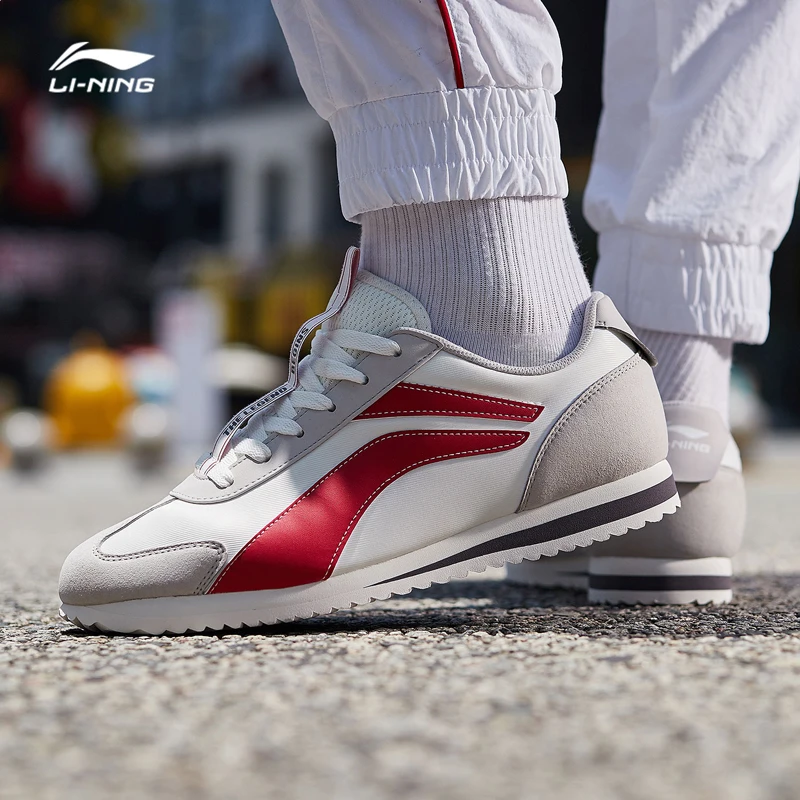 Li-Ning Для мужчин 3 км классический Обувь для отдыха хит-Цвет Ретро стиль жизни обувь подкладка спортивные легкие кроссовки AGCP079 YXB315