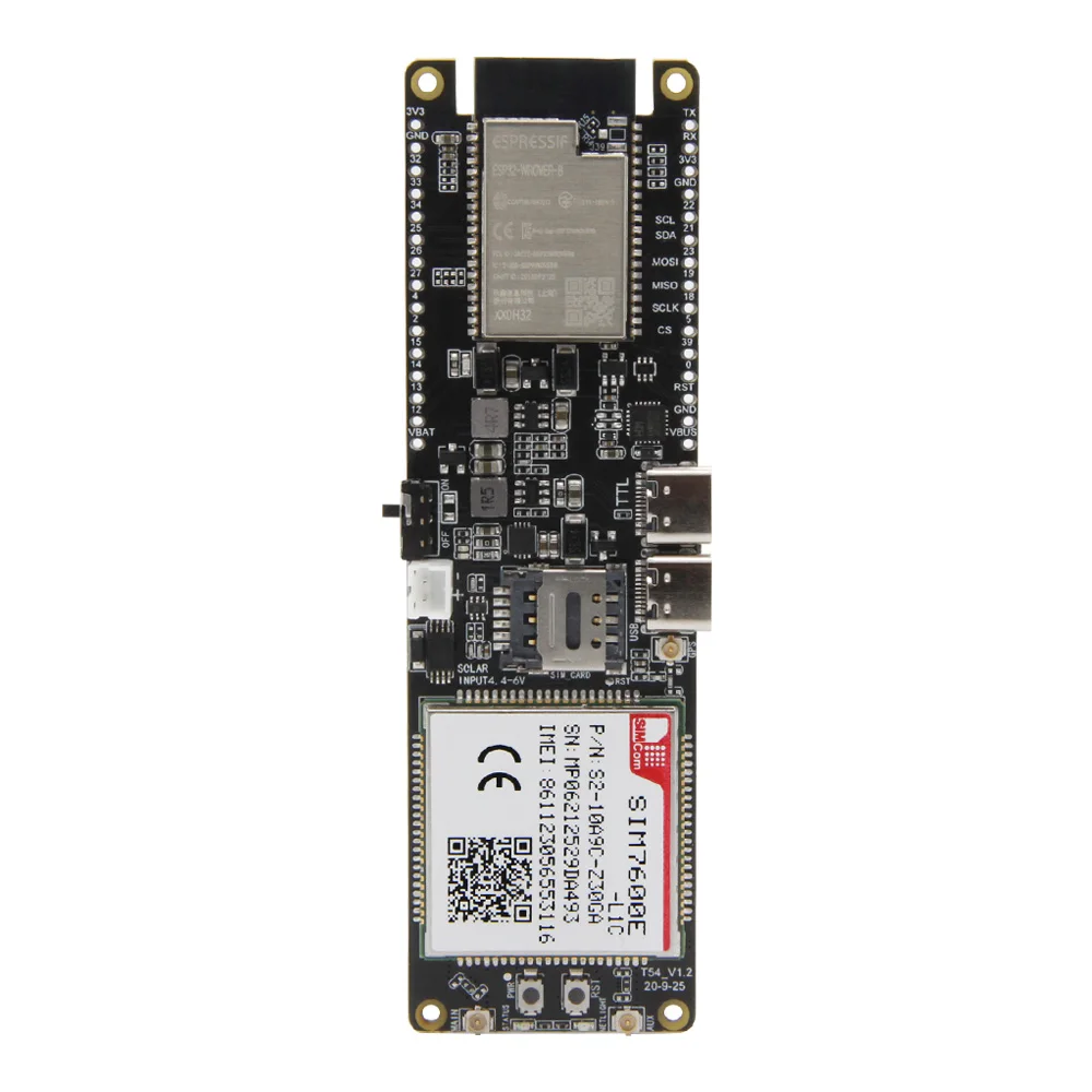 Лилиго®USB-модуль TTGO T-SIM7600E-L1C 4G LTE CAT4 чип ESP32 WiFi Bluetooth 18650 держатель батареи Солнечная