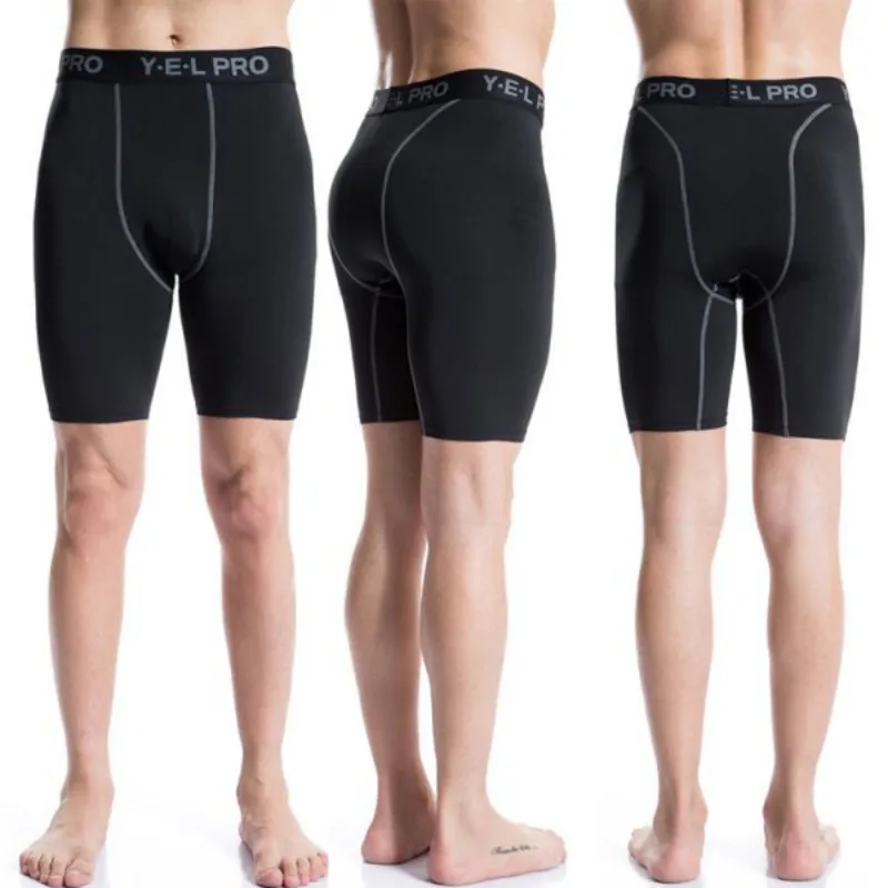 Шорты для бега в тренажерном зале облегающие мужские Спортивные Компрессионные