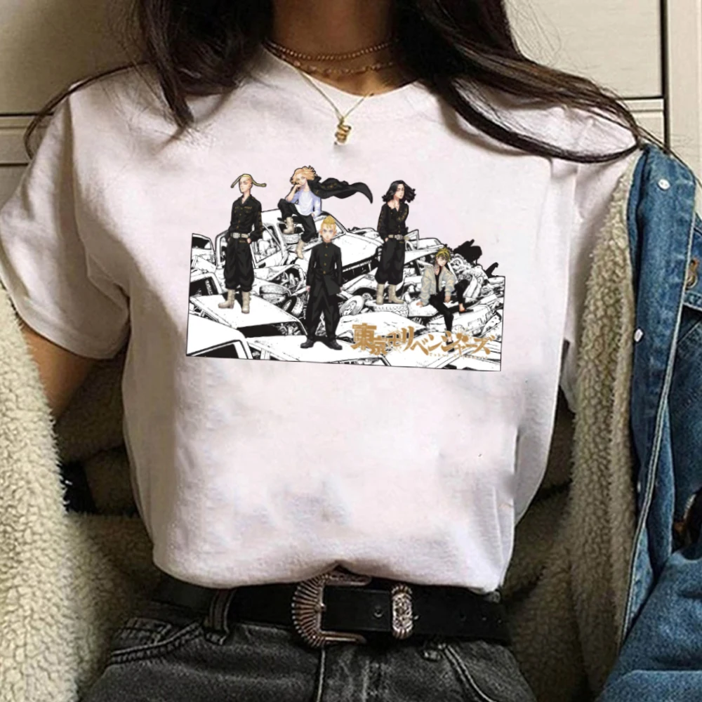 

Tokyo Revengers T-shirt Print Fashion Casual Short Sleeve Woman Cloth Autumn