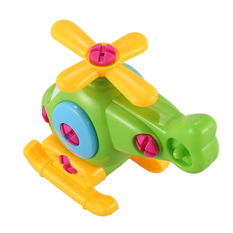 Строительные игрушки разбираются в сборе вертолет головоломка для детей 3 лет