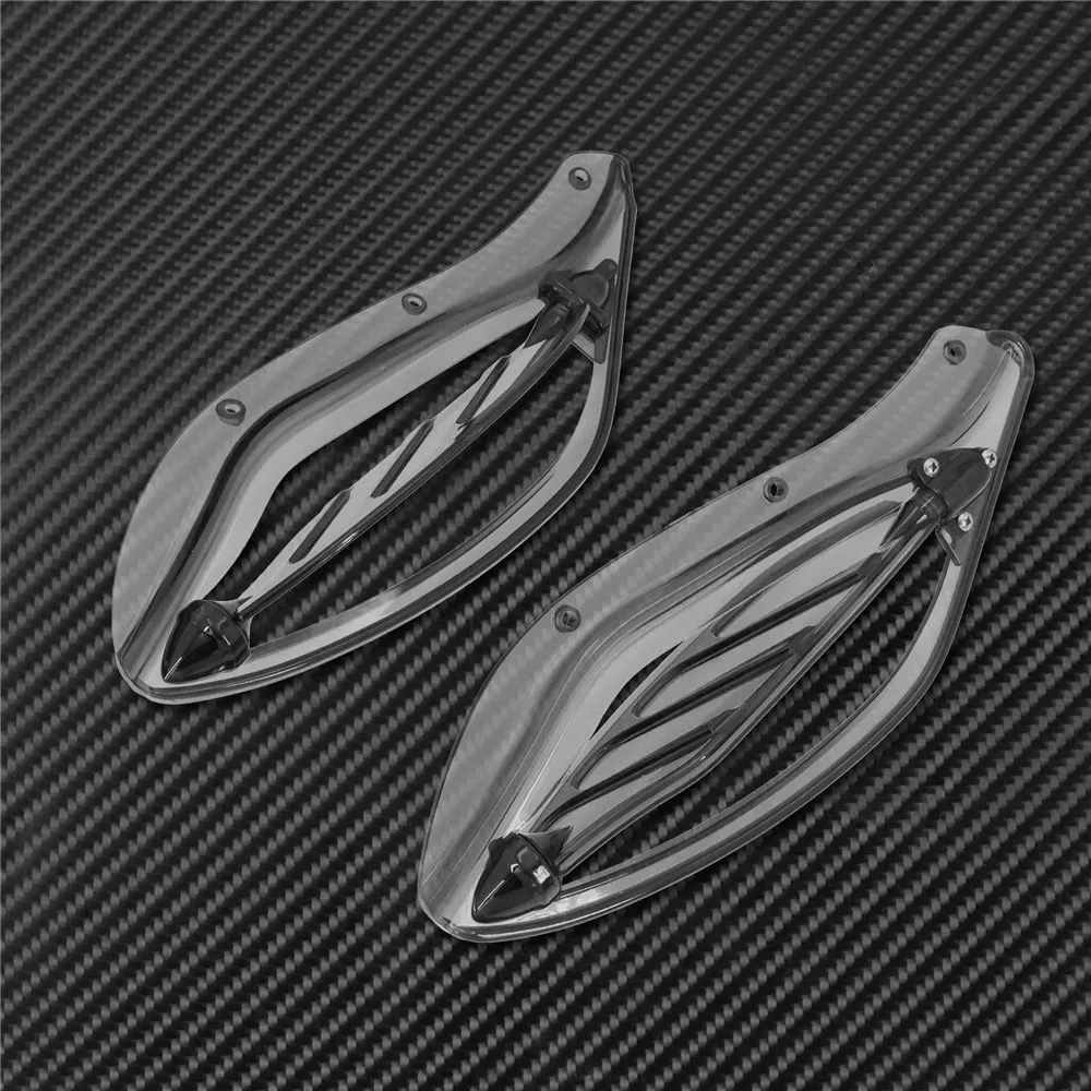 МОТОЦИКЛ ABS Регулируемый крыло обтекатель-дефлектор черный/серый/дым для Harley Touring