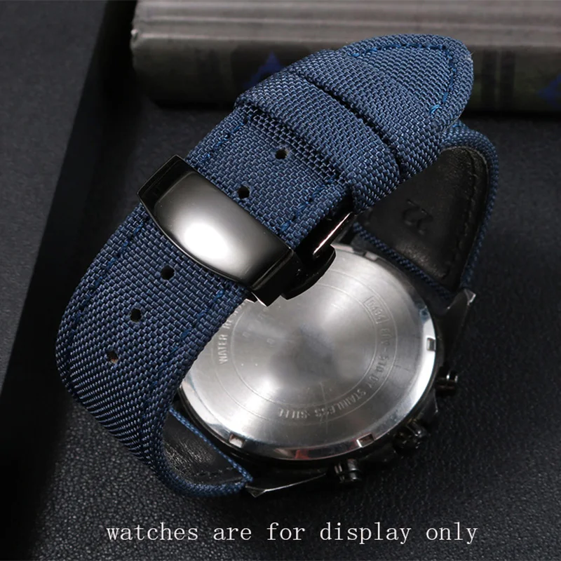 Nylon Watchband Replacement Tissot Seiko Mido Canvas Men's Wristband 18mm 19mm 20mm 21mm 22mm 23mm 24mm
