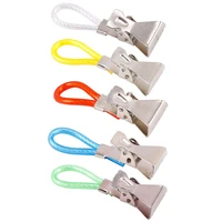 5pcslot tea towel hanging clips home travel portable storage hangers rack clip on hooks loops hand towel hangers clothes folder