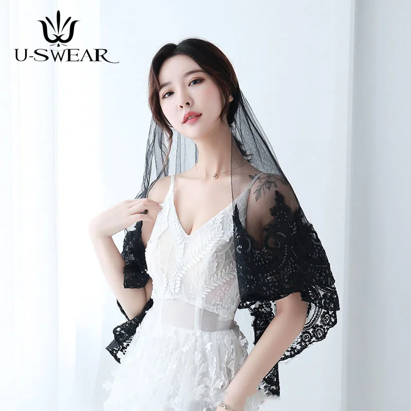 Женское фатиновое платье готическое черное кружевное с блестками в стиле ретро 1