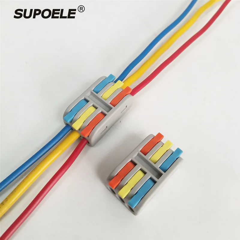 10 шт. мини провода соединители проводника Push-In Быстрый кабельный клеммный блок