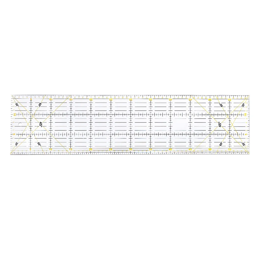 

Nonvor 3Pcs/Set Fabric Cloth Ruler Set Acrylic Drawing Tools Ruler for DIY Patchwork Sewing Cutting Yardstick Craft Scale