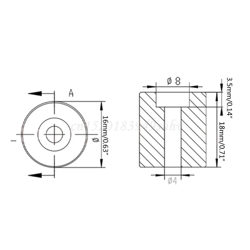 

4PCS Heatbed Silicone Buffer Leveling Column High Temperature Solid Spacer Platform Leveler for CR-10 Prusa i3 Height 18mm