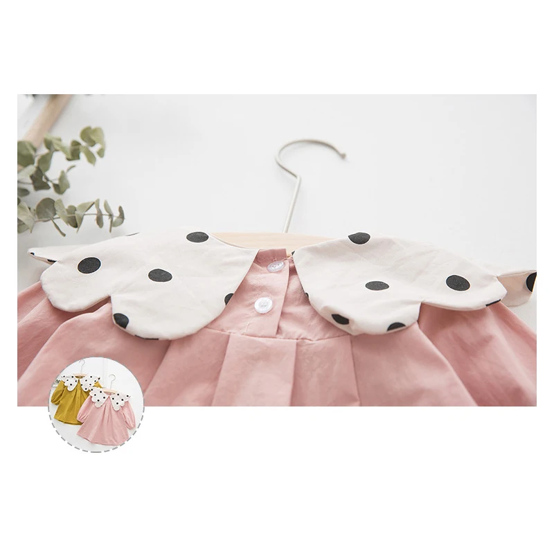 Осенние платья для маленьких девочек Платье-пачка с длинными рукавами