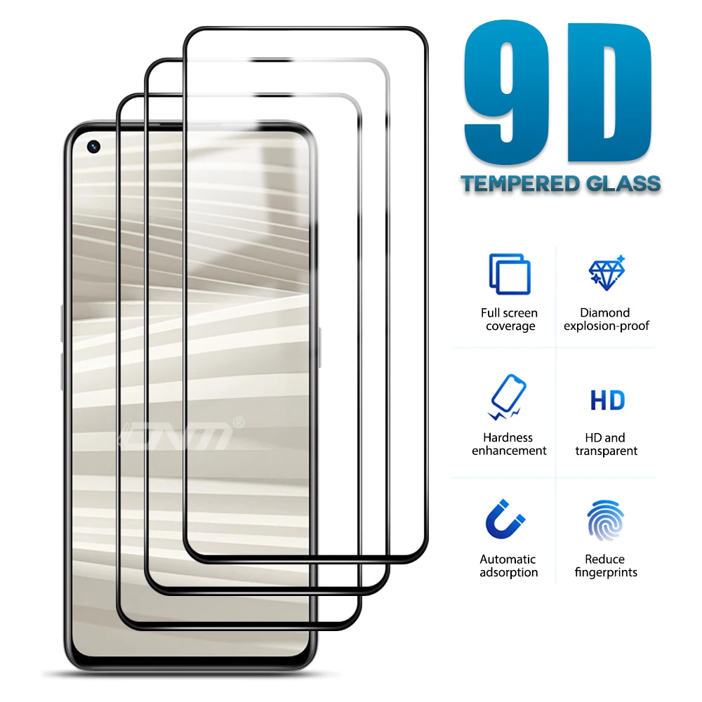 

9D Закаленное стекло Защитная пленка для экрана realme GT2 Pro GT Neo2T полное покрытие Защитная пленка для Realme GT 2 Pro Neo 2T аксессуары