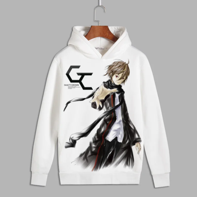 

Unisex Anime Cos Guilty Crown GC OUMA SHU TSUTSUGAMI GAI YUZURIHA INORI Casual Pullover Sweatshirts Hooded Hoodie