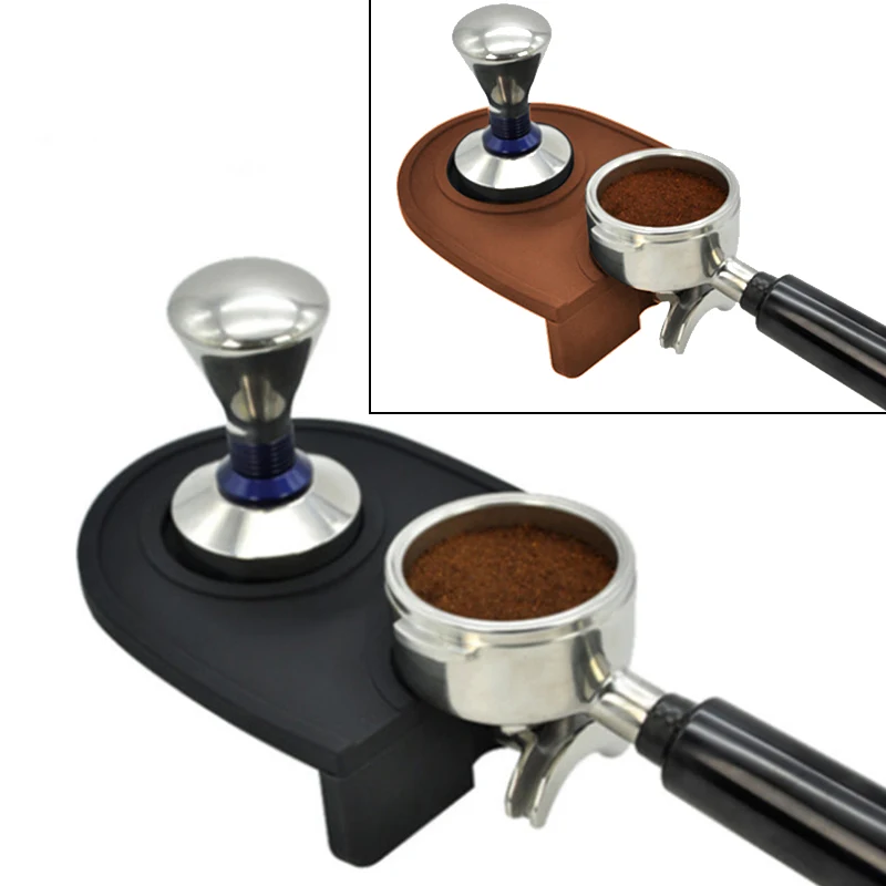 

Home Coffee Accessories Manual Coffee Silicone Pad Tamping Mat Barista Coffee Espresso Tampering Latte Art Pen Tamper Holder