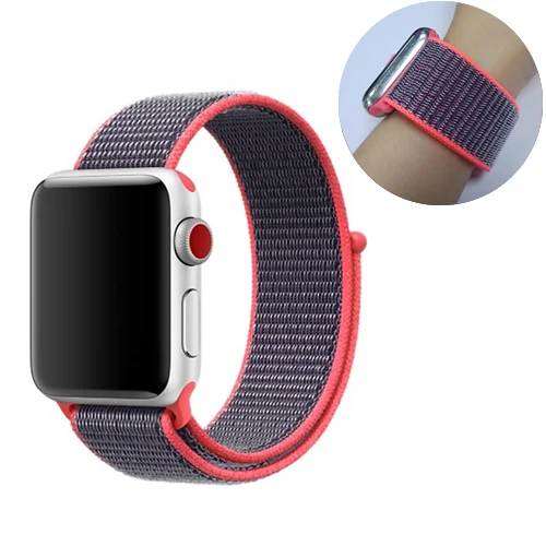 2 Ремешок для спортивных часов для apple watch, ремешок 42 мм, 38 мм, версия apple watch 5/4/3/2/1 наручных часов iwatch, ремешок 44 мм 40 мм двухслойный нейлоновый переплет ремешок для часов - Цвет ремешка: 2