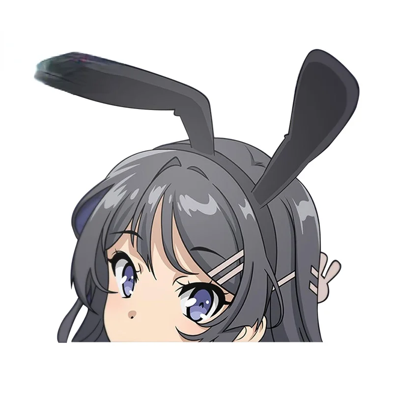 

PopularMai Sakurajima Peeker Waterproof Decal Anime RV Car Sticker Motorcycle Graffiti Custom Printing KK13*8cm