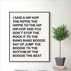 Я сказал, что хип-хоп-постер и печать текста раппера, хип-хоп, искусство, холст, картина, бар, паб, стены, Декор для дома