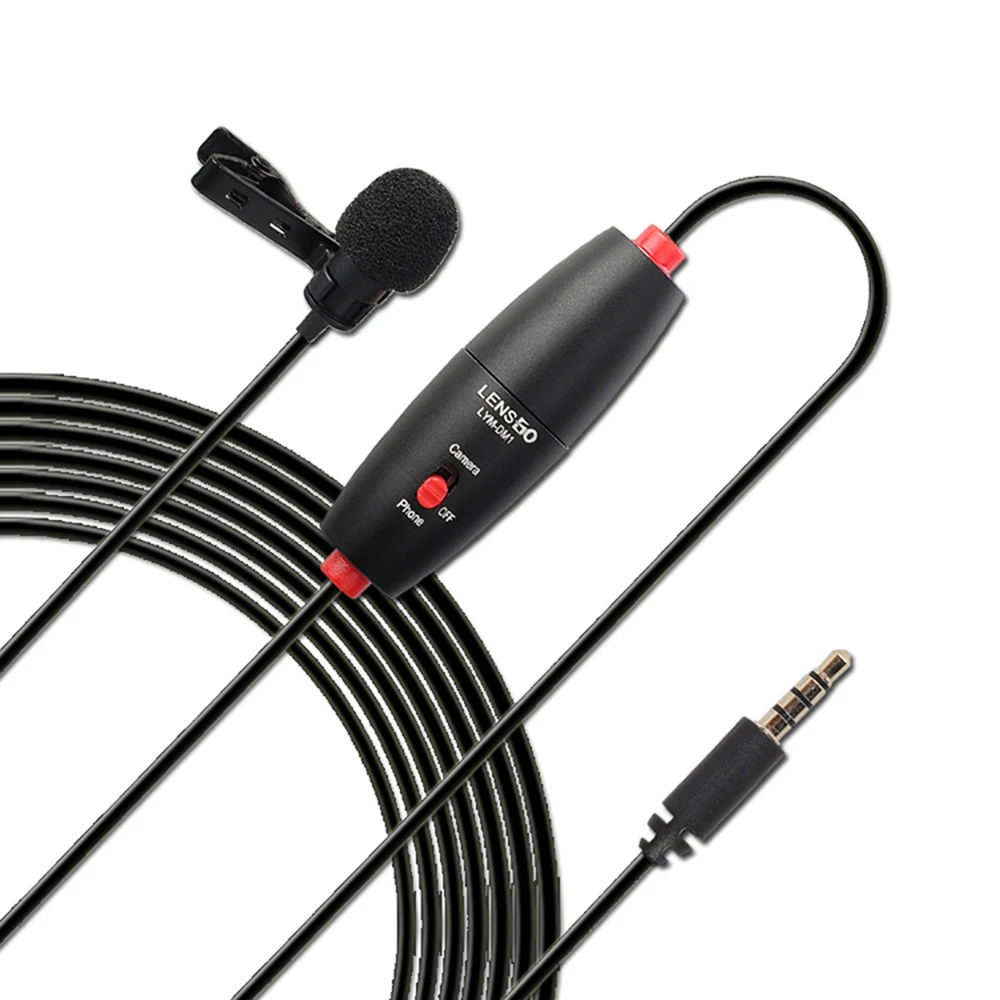 Профессиональный петличный микрофон Hands-Free Clip-On всенаправленный конденсатор с