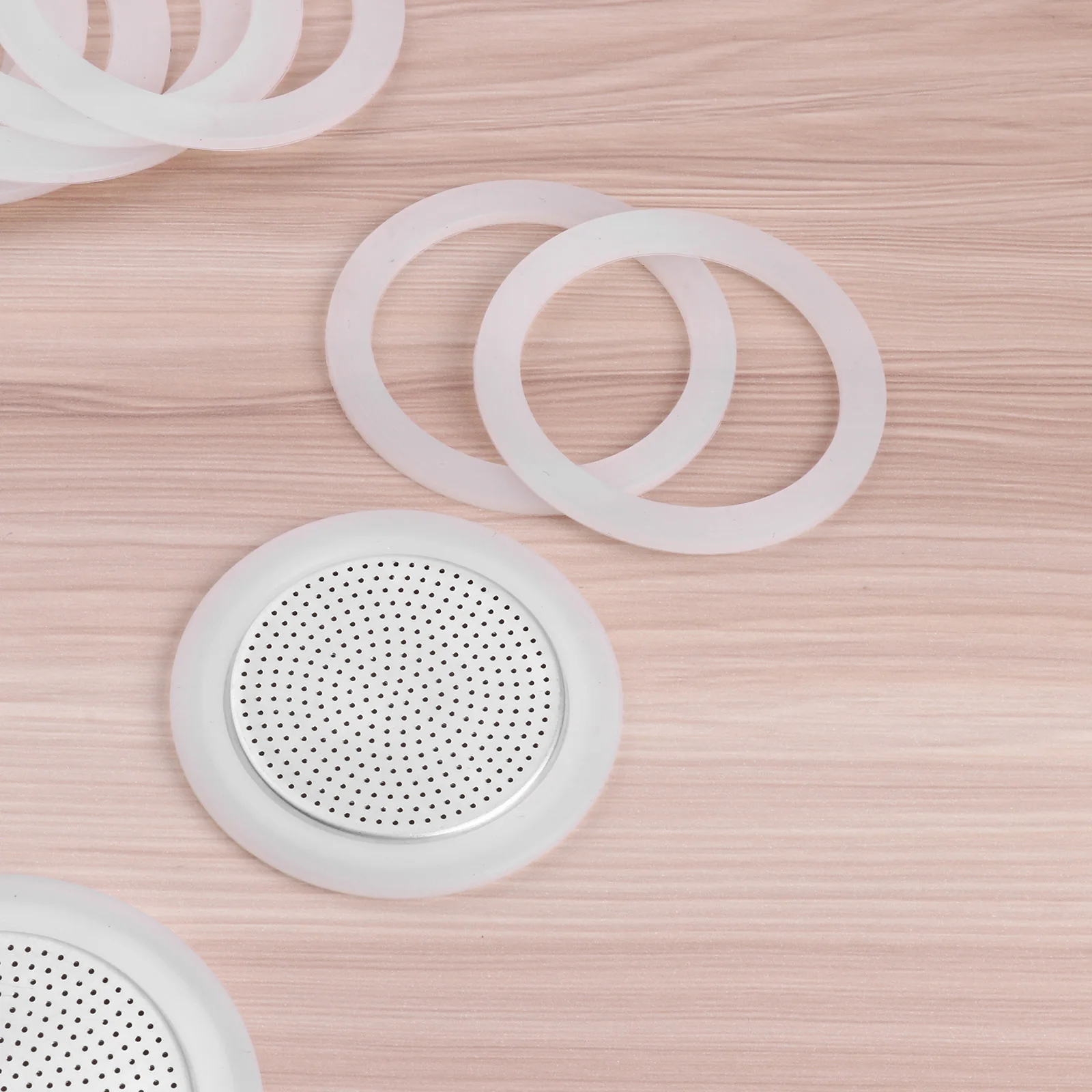 Алюминиевая прокладка фильтрующая пластина и силиконовое гелевое кольцо